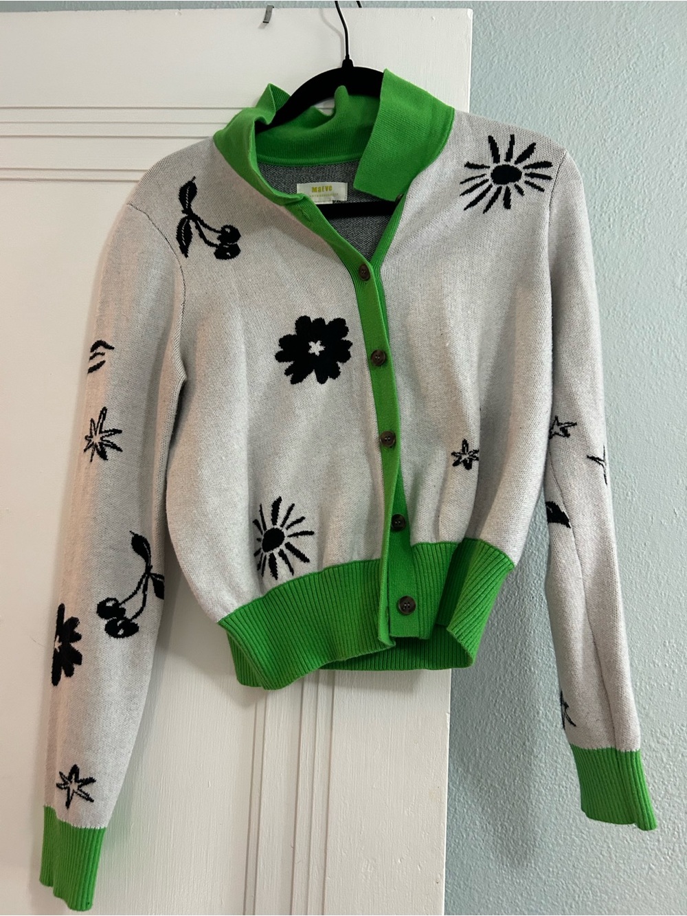 Maeve Collared Cardigan Sweater - Picture 2 of 11